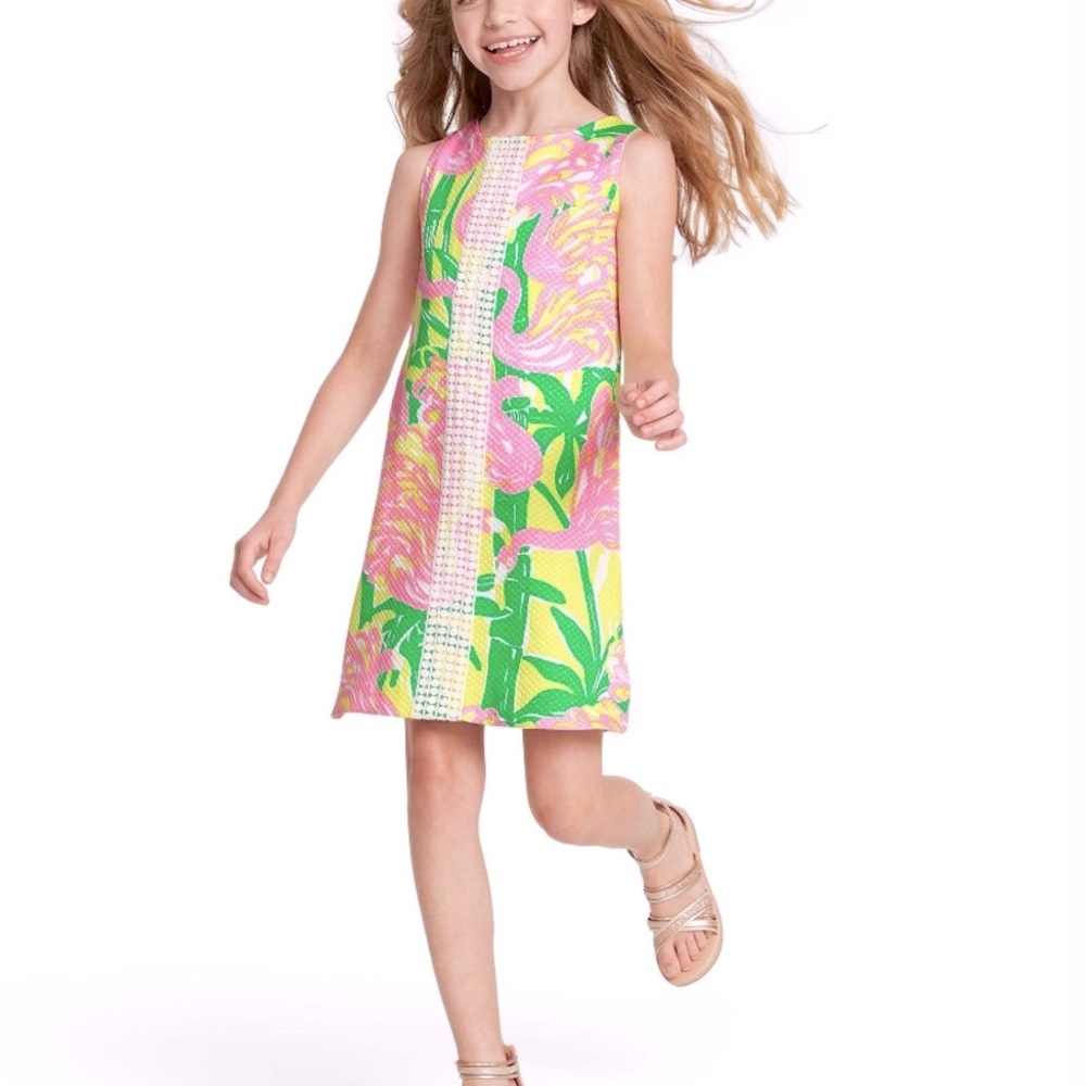 Lilly Pulitzer For Target flamingo print lace shift sleeveless dress Medium - Picture 3 of 15